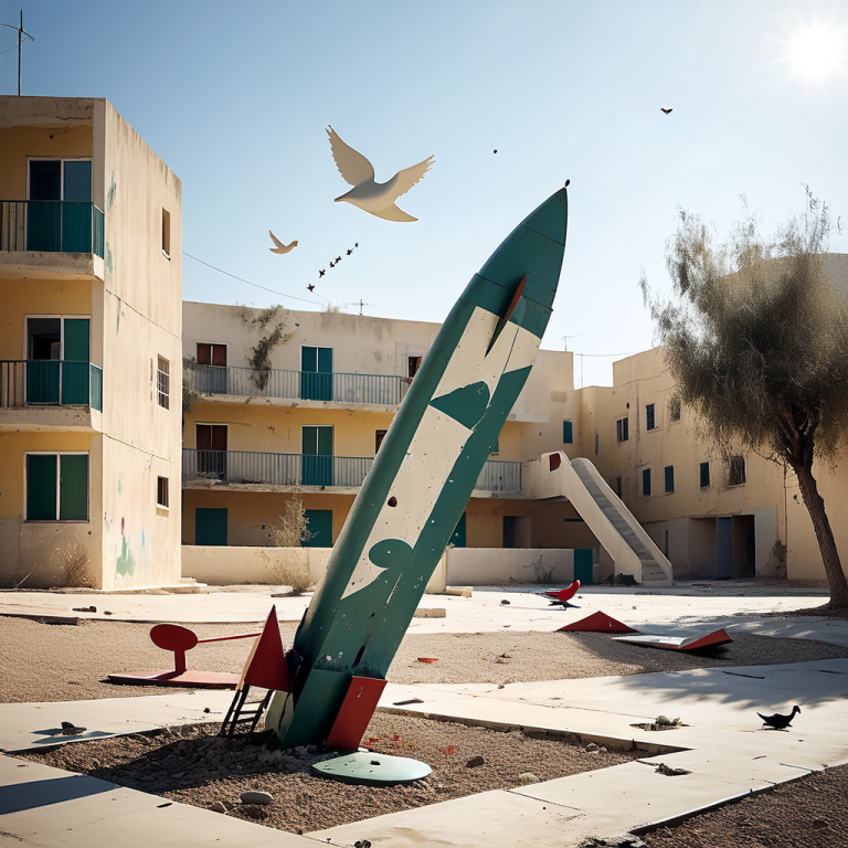 Fragment einer Rakete trifft Schulhof im Westjordanland