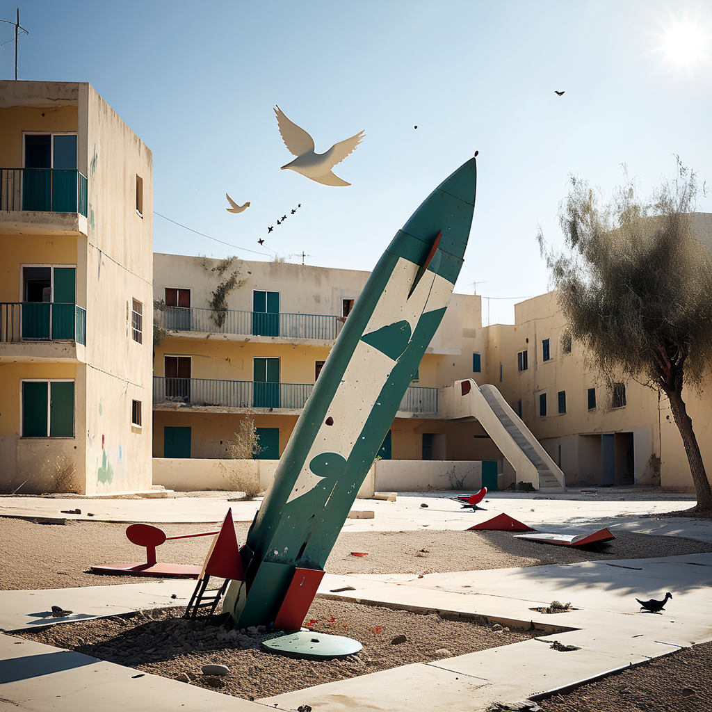 Fragment einer Rakete trifft Schulhof im Westjordanland