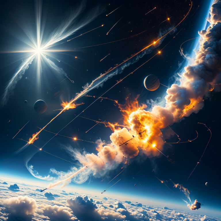 Raumfahrtabfälle und ihre Auswirkungen auf die Luftqualität