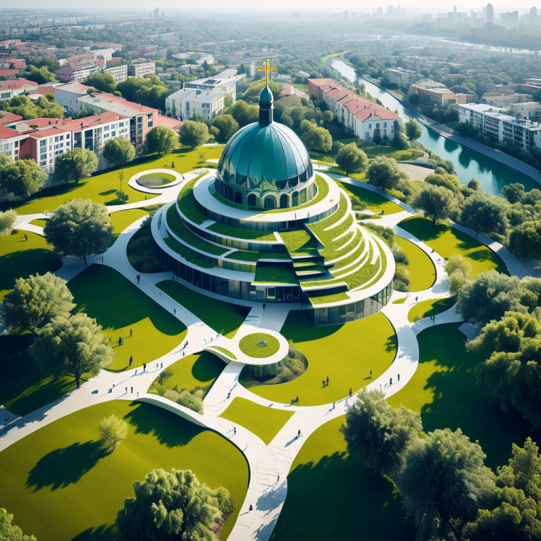 Neues Quartierprojekt auf dem Rischer Kirchhügel: Park, Wohnungen und Zentrum