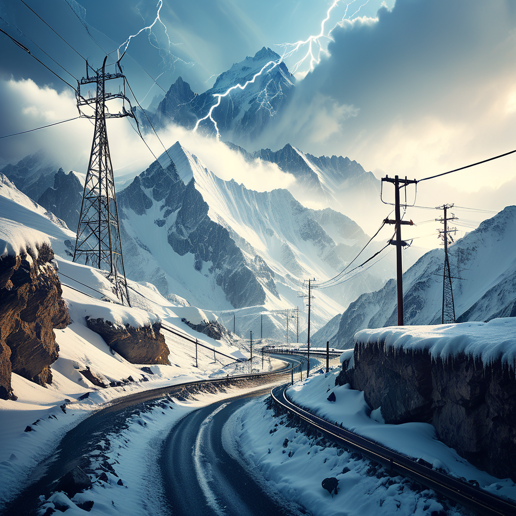 Disagi e blackout causati dalla neve al nord delle Alpi