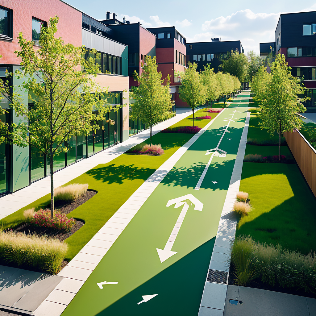 Sicherheit und Blumenpracht auf dem Schulweg zum Herti