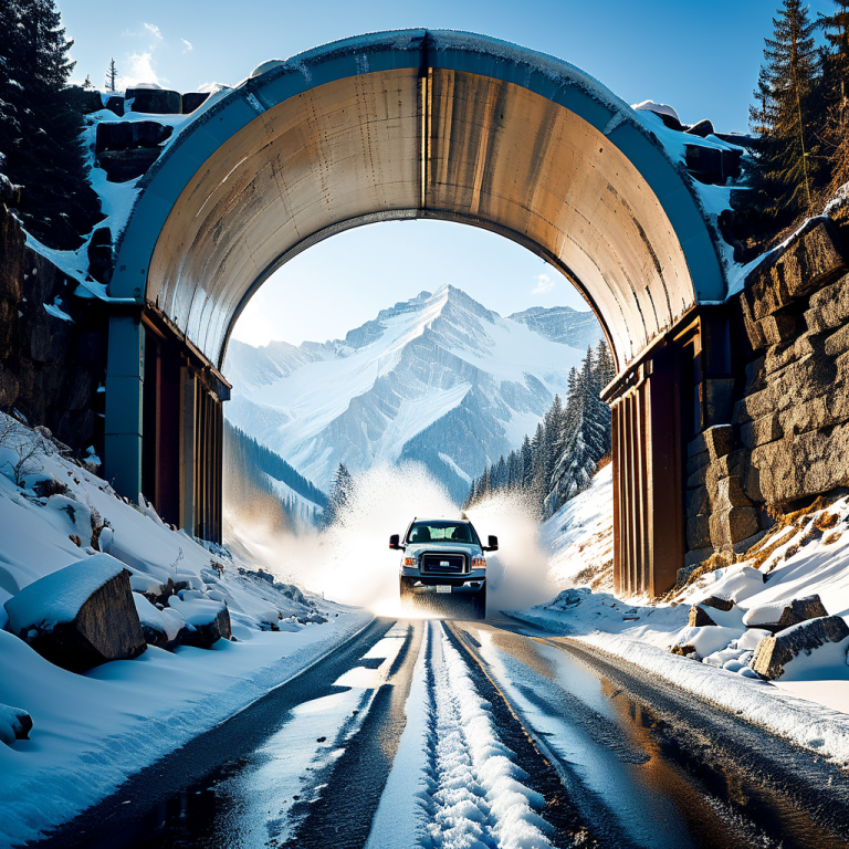 Chiusura della Galleria del San Gottardo per Neve