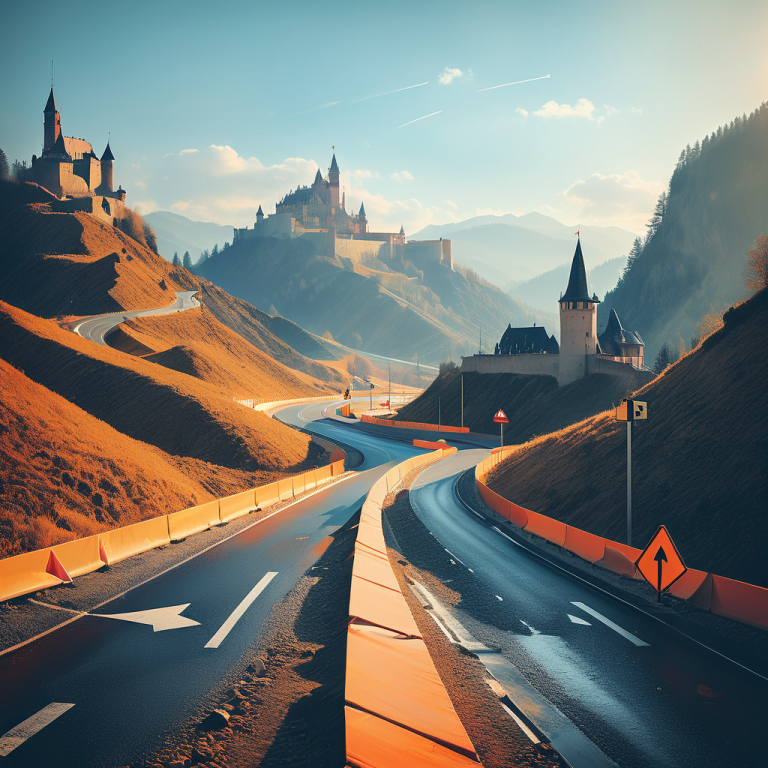 Bergstrasse wird im Abschnitt Schloss für eine Fahrspur umgebaut