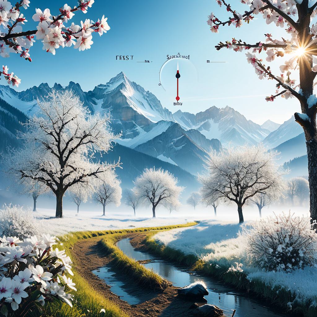 Spätfröste bedrohen blühende Obstbäume in der Schweiz