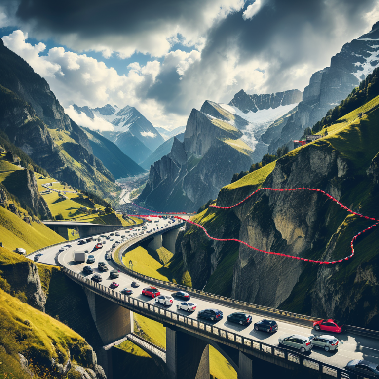 Verkehrsbehinderungen auf dem Weg zum Süden