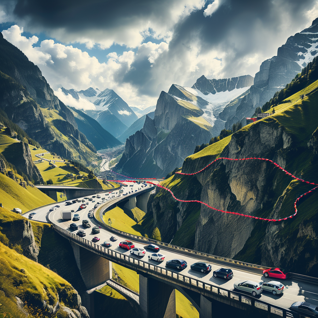 Verkehrsbehinderungen auf dem Weg zum Süden