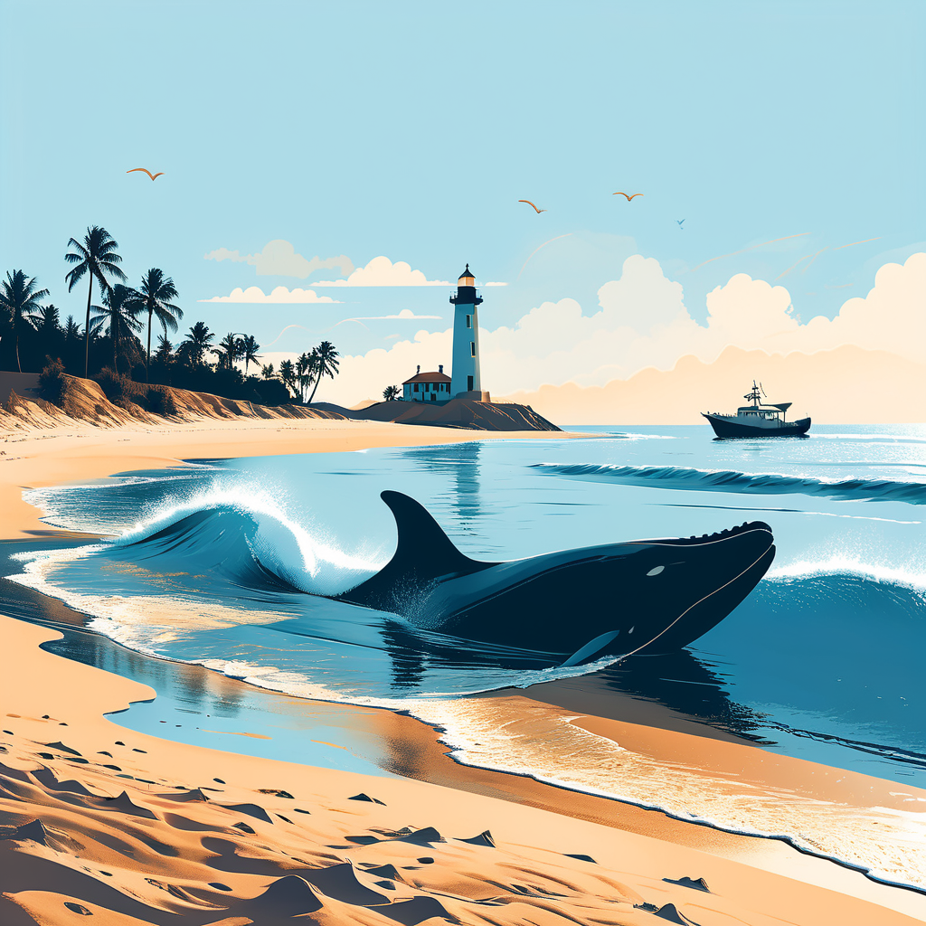 In der Wismarbucht strandet Buckelwal erneut