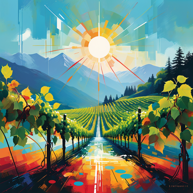 Martin Pfister und Blatten Bürgermeister pflegen Farinets Weinberg