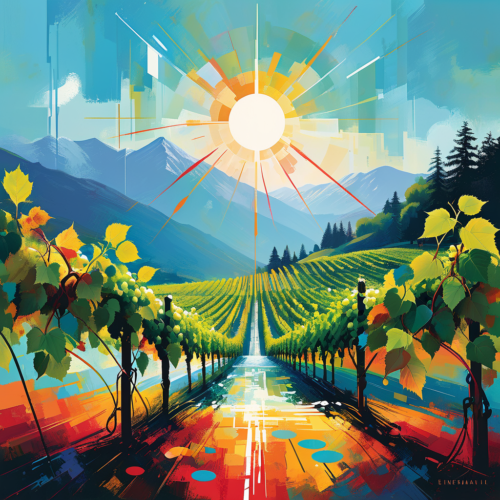 Martin Pfister und Blatten Bürgermeister pflegen Farinets Weinberg