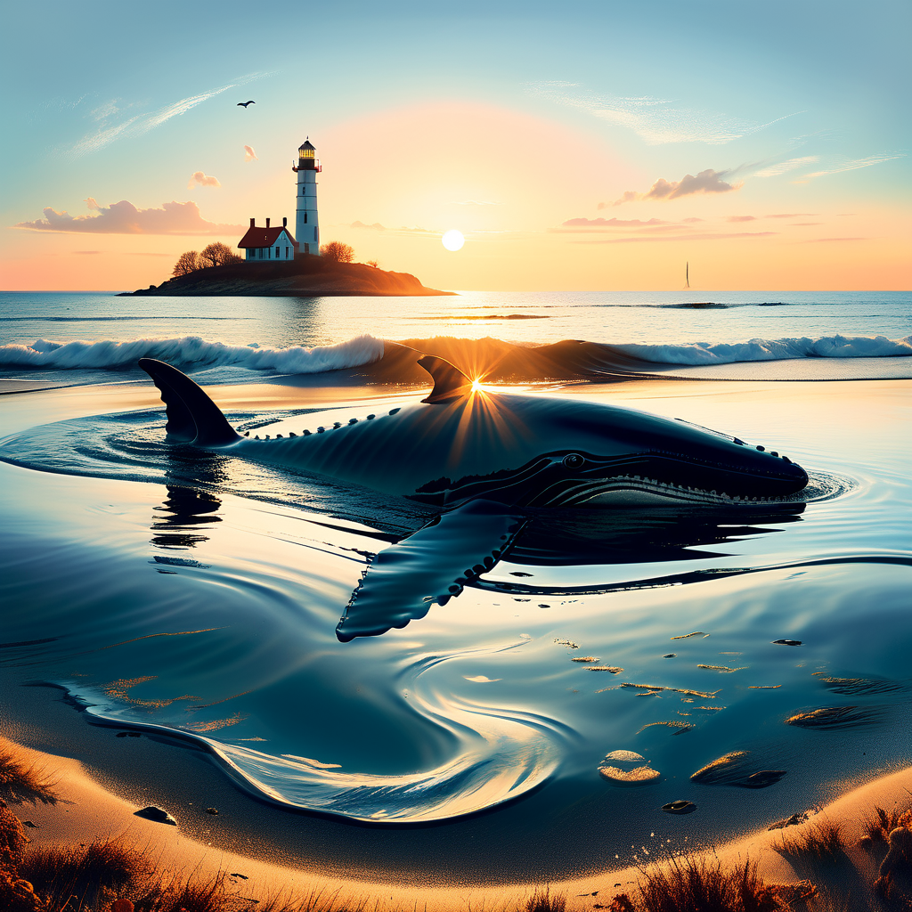 Buckelwal bleibt in Wismarbucht nach Strandung liegen