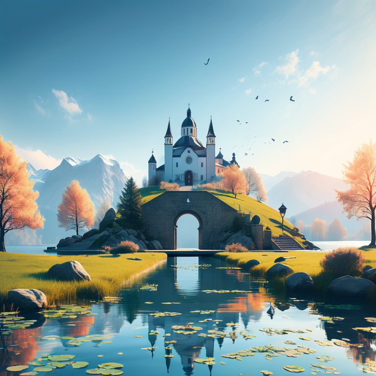 Insel Ogoz im Greyerzersee – Eine malerische Insel temporär fußläufig erreichbar