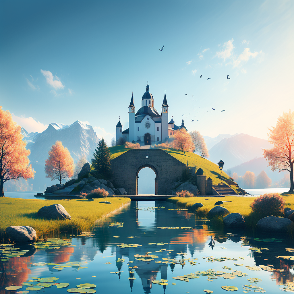 Insel Ogoz im Greyerzersee – Eine malerische Insel temporär fußläufig erreichbar