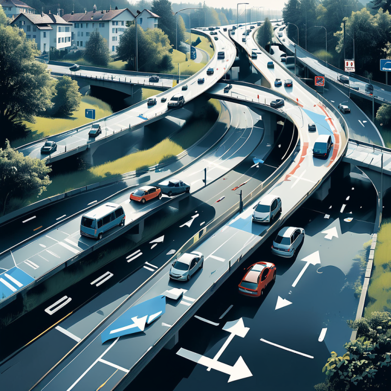 Langsame Fahrt nach Verkehrsunfall auf A2