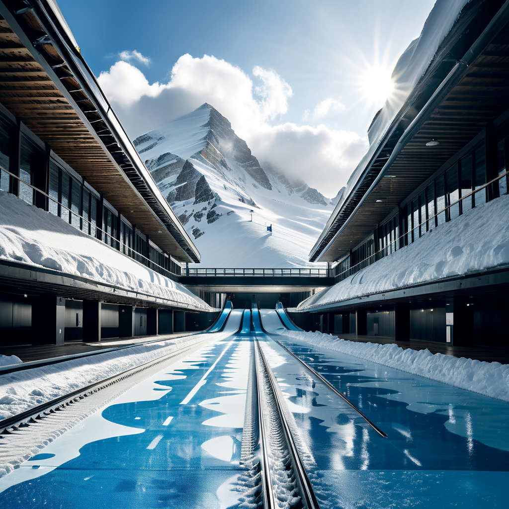 Glarnerland öffnet erste große Halle mit Skiteppich für das Training ohne Piste