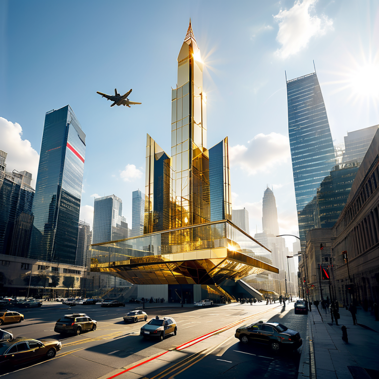 Präsident Trumps Name durchzieht verschiedene Projekte