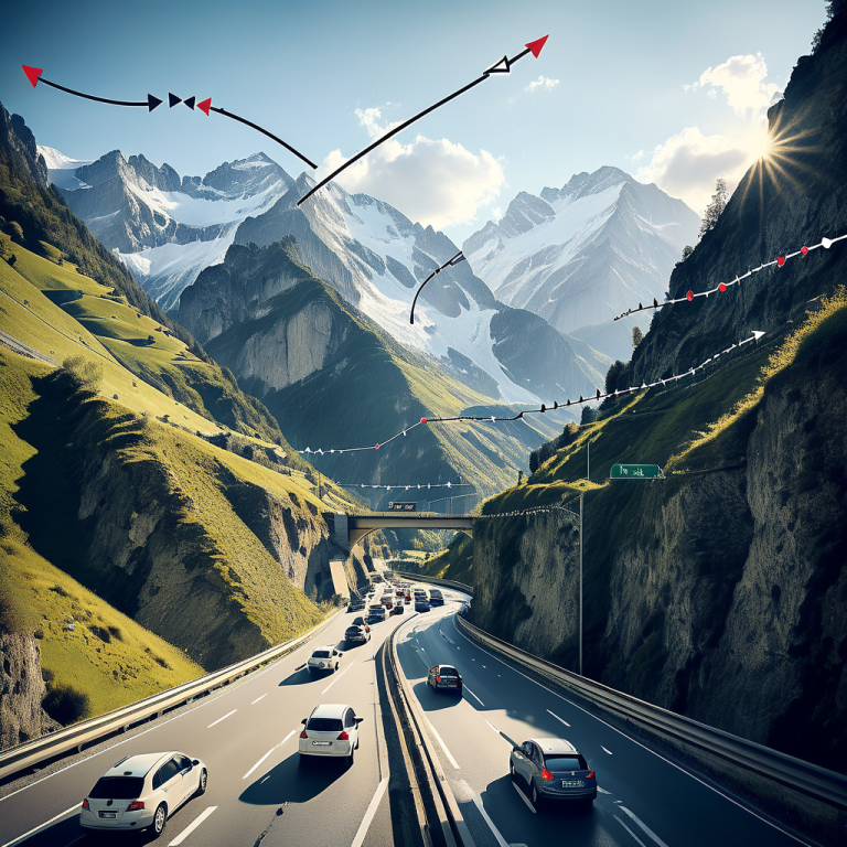 Osterverkehr: Langer Stau am Gotthard