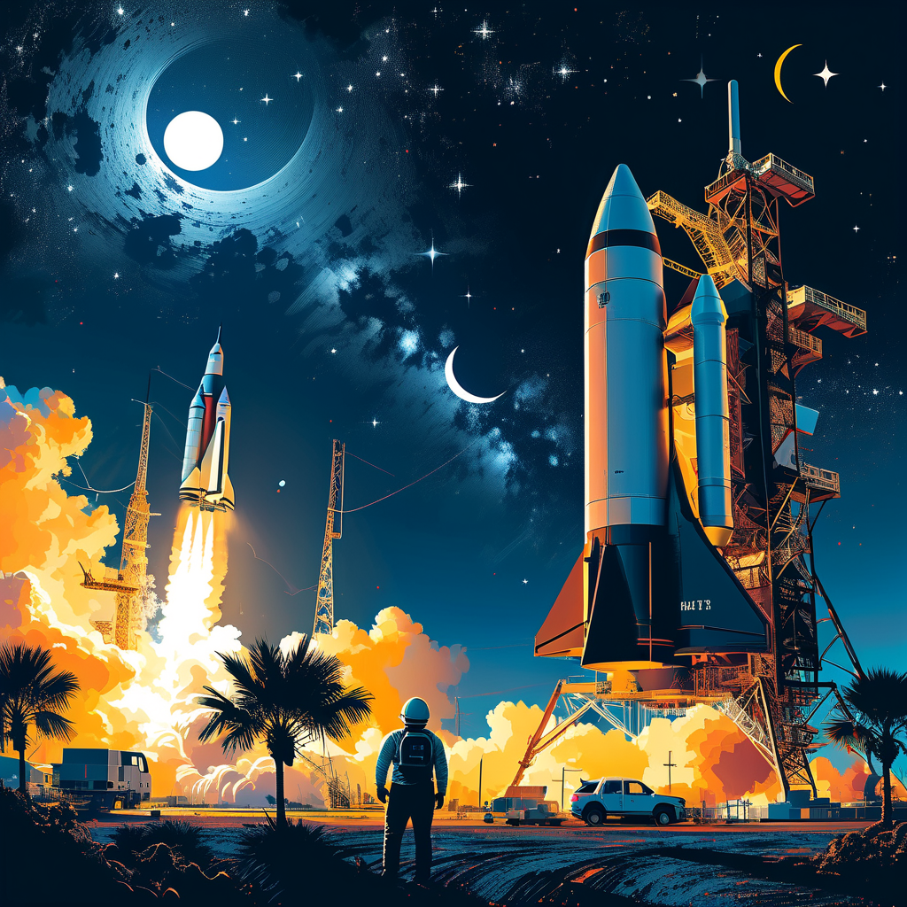 NASA plant historischen Start in Cape Canaveral