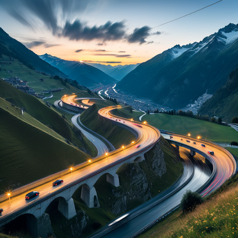 Verkehrschaos vor dem Gotthard-Tunnel während des Osterwochenendes