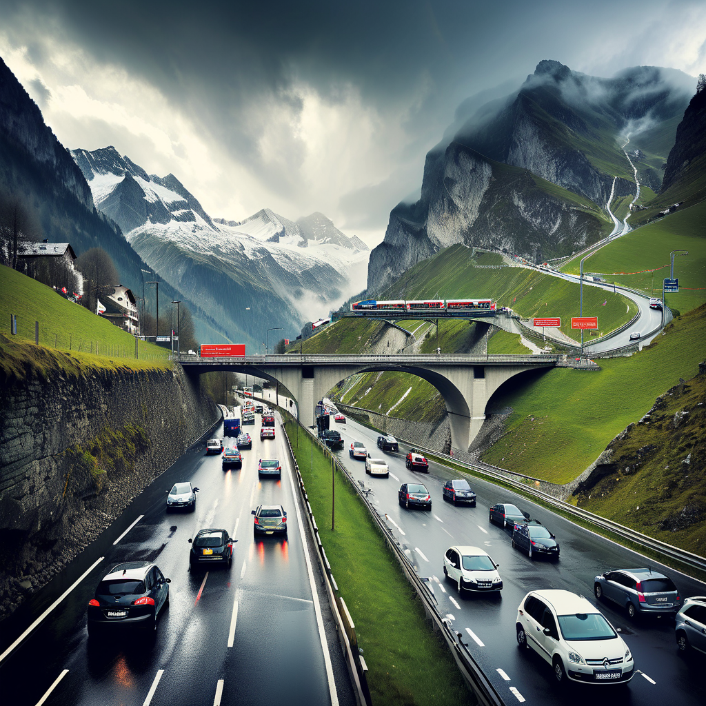 Lange Staus beim Gotthard-Osterverkehr Richtung Süden ++ Überlastung um Chur