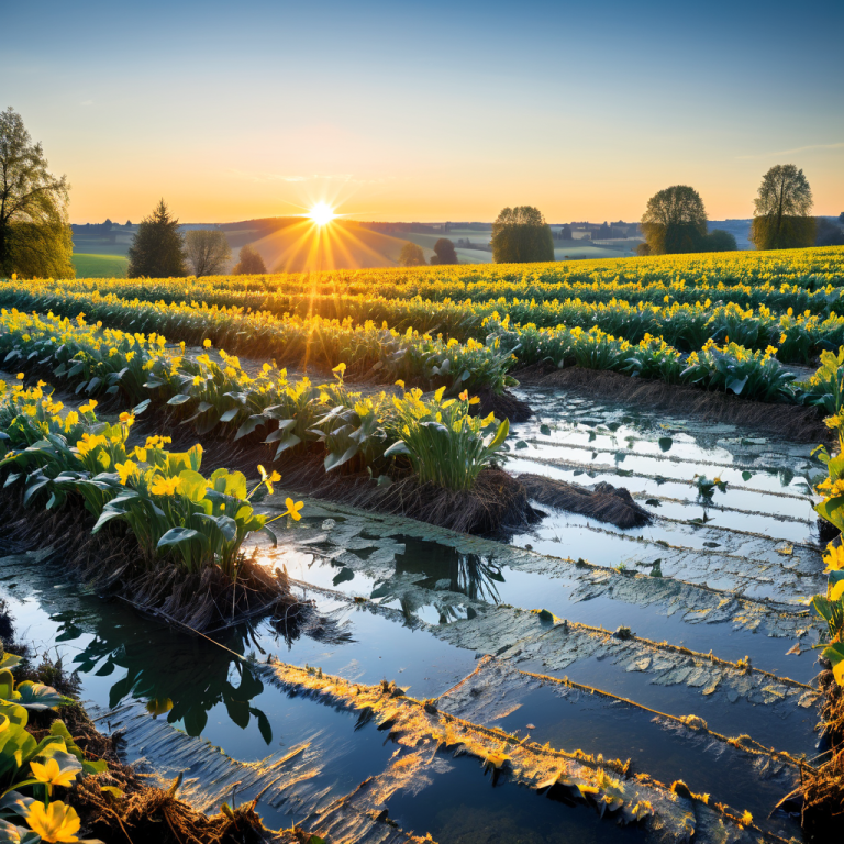 Jäten auf dem Knoblauchfeld als Entspannungsangebot