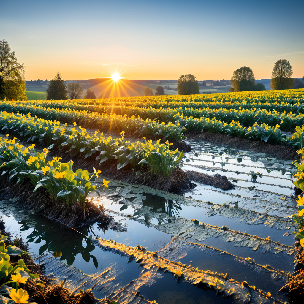 Jäten auf dem Knoblauchfeld als Entspannungsangebot
