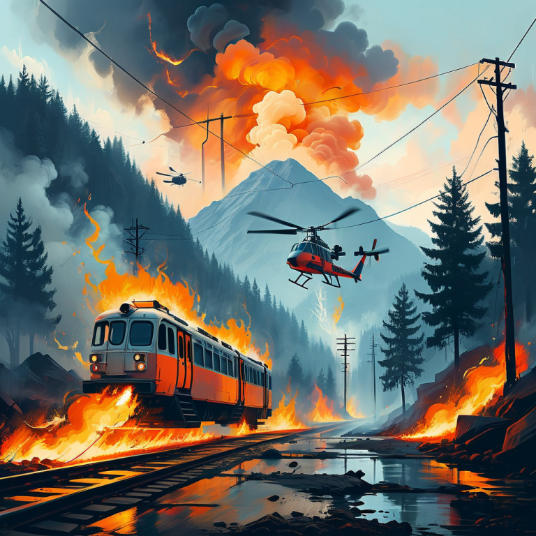 Rhätische Bahnstrecke unterbrochen – Waldbrand in Brusio außer Kontrolle, Armee im Einsatz