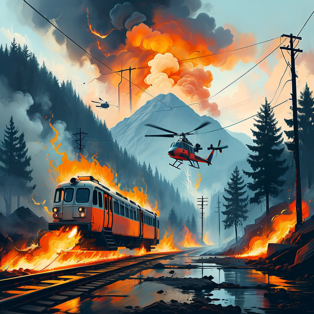 Rhätische Bahnstrecke unterbrochen – Waldbrand in Brusio außer Kontrolle, Armee im Einsatz