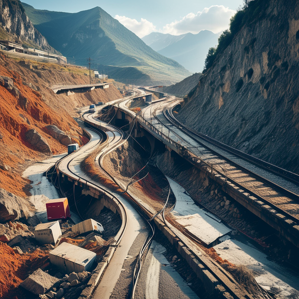 Verkehrschaos nach Erdrutsch in Süditalien: Autobahn und Bahnstrecke gesperrt