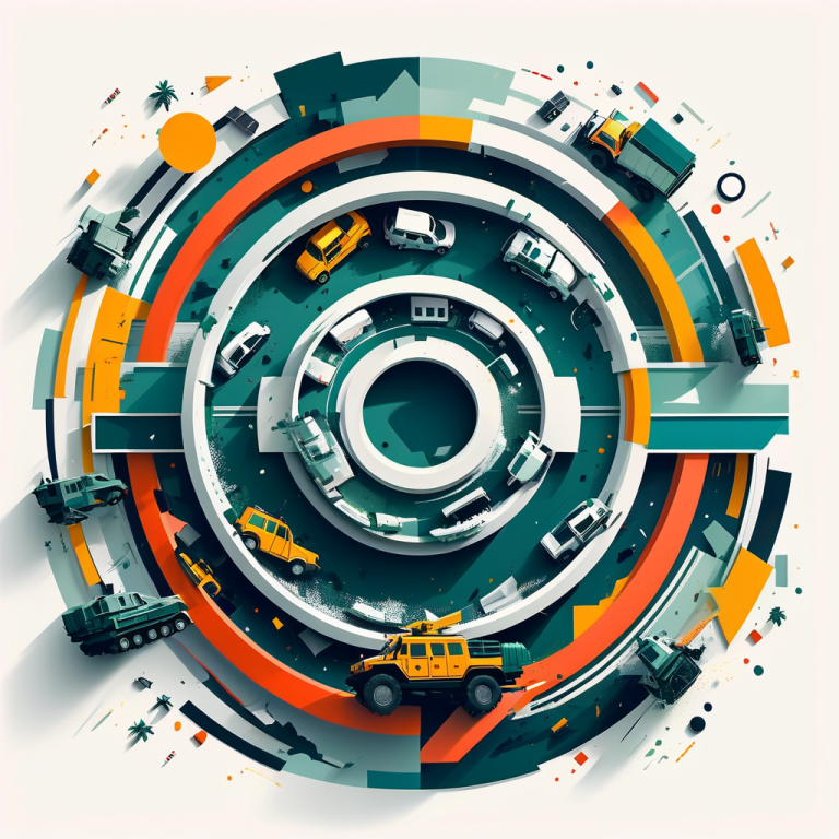 Kreisel-Unfall mit Militärfahrzeug in Hinwil/ZH