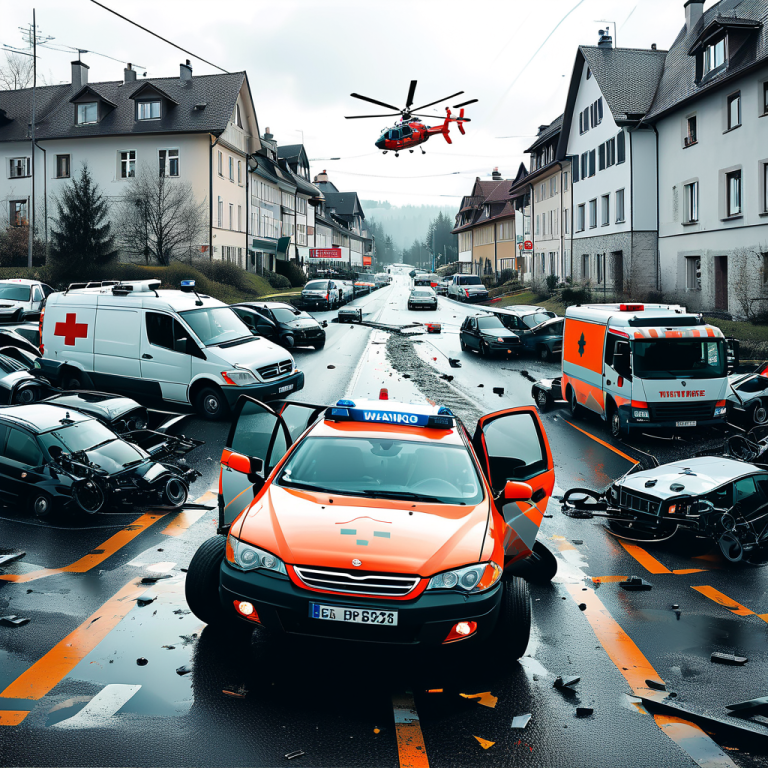 Incidente con veicolo militare a Hinwil causa feriti