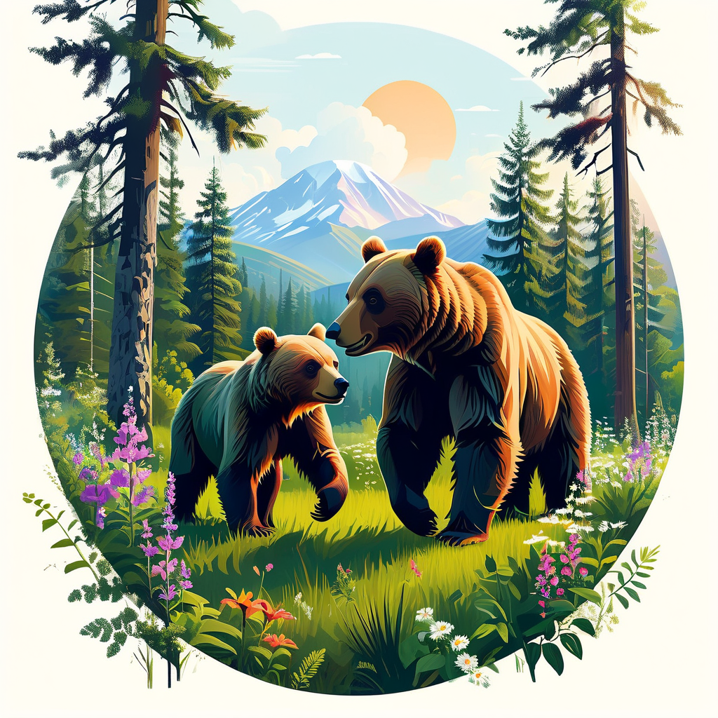 Zweijährige Bärenjunge entdecken den Tierpark Goldau