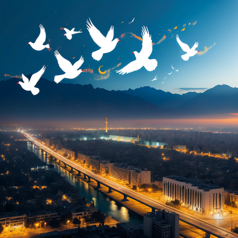 Gedenken an Ayatollah Ali Chamenei in Teheran