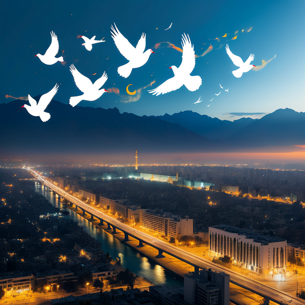 Gedenken an Ayatollah Ali Chamenei in Teheran