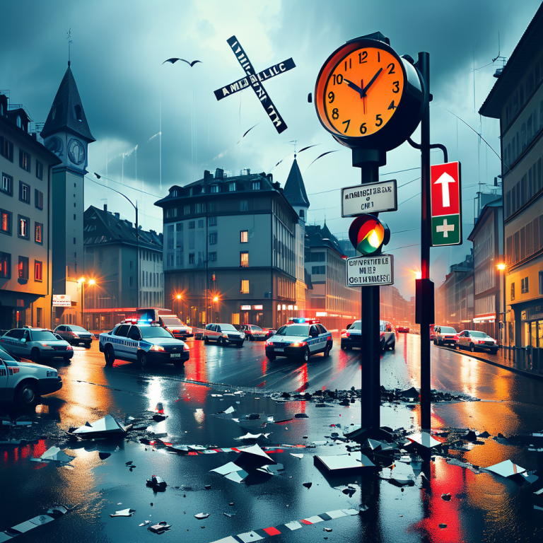 Mehrere Vorfälle in Zürich: Unfälle, Gewalt und Einbrüche sorgen für Polizeieinsätze