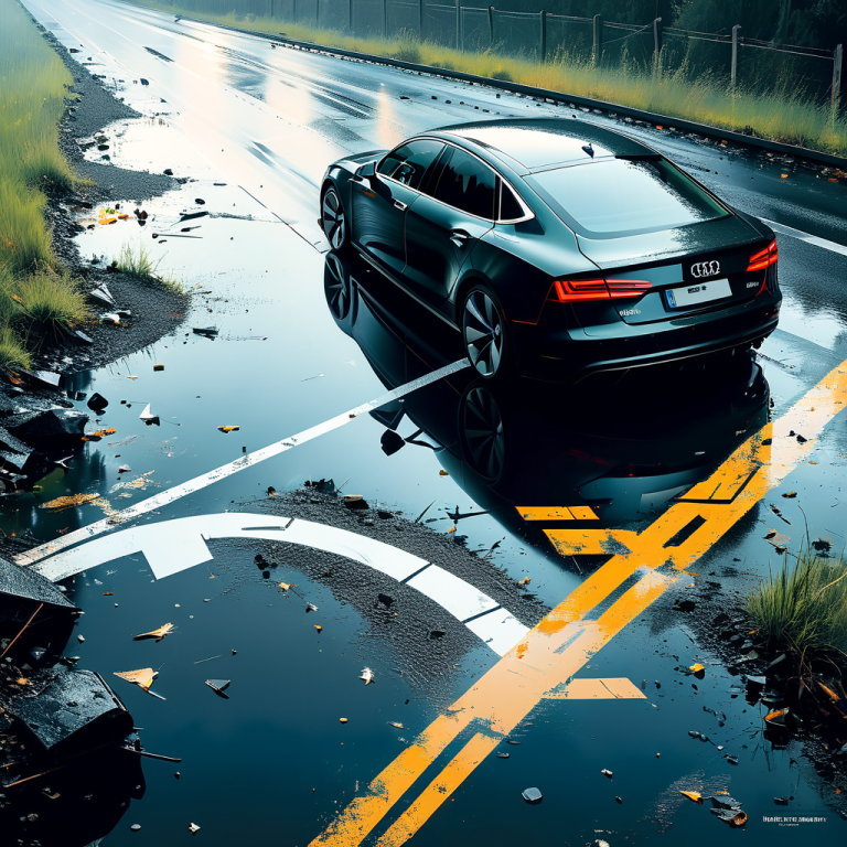 Unbekannter Fahrer eines dunklen Audis verursacht Unfall bei Ebikon und flüchtet