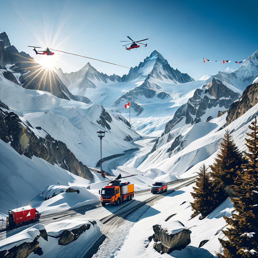 Militärische Vorbereitungen für das legendäre Skitourenrennen in den Schweizer Alpen