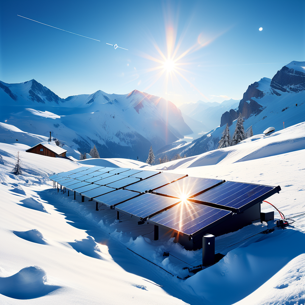 Wie Schnee Solarstromproduktion im Winter verbessern kann