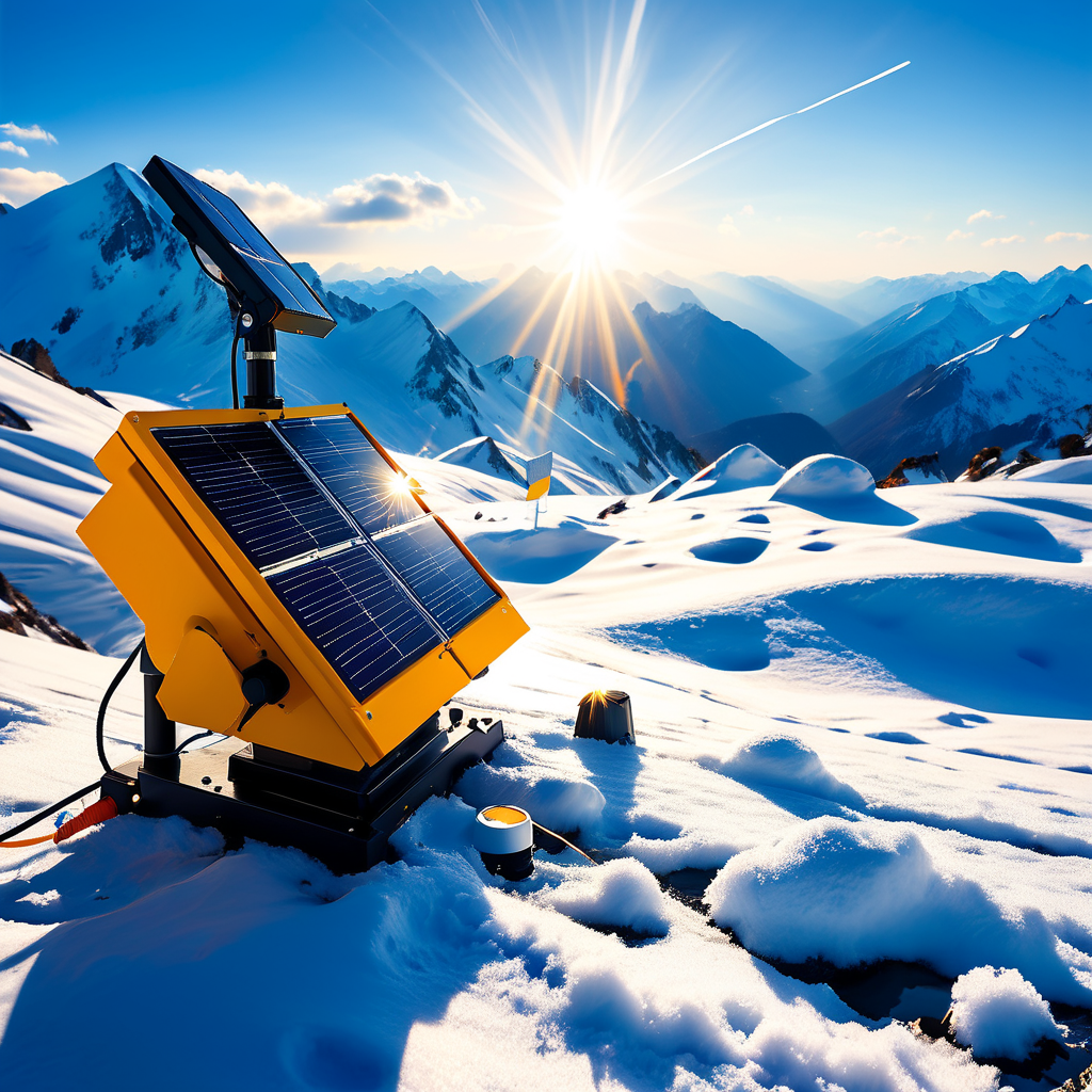 Wie Schnee zur Optimierung von Solarstrom beiträgt