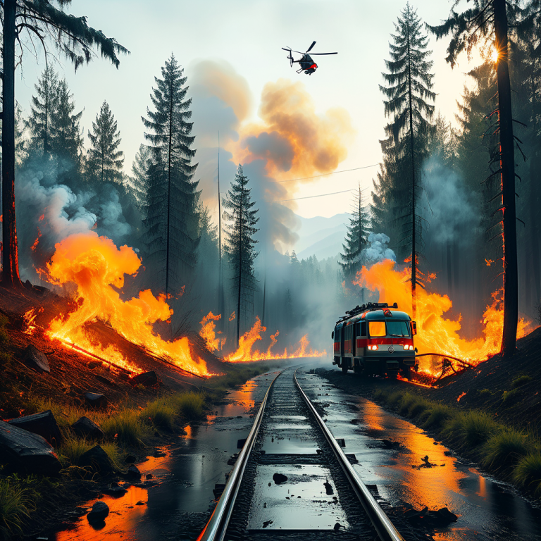 Waldbrand in Brusio im Kanton Graubünden unter Kontrolle – Brandnester noch nicht beseitigt