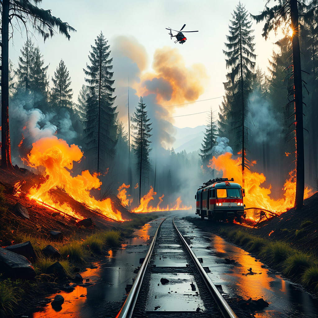 Waldbrand in Brusio im Kanton Graubünden unter Kontrolle – Brandnester noch nicht beseitigt