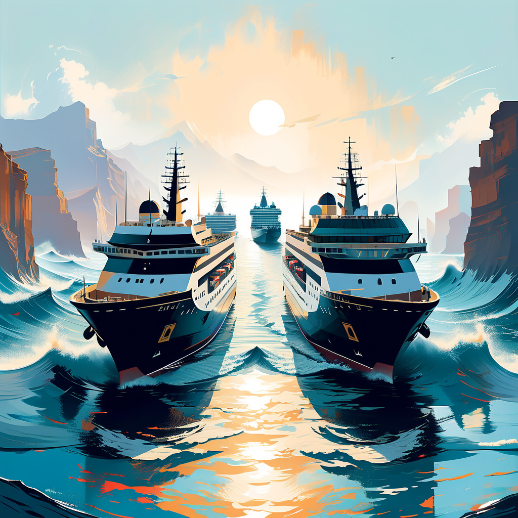 Konvoi von Kreuzfahrtschiffen passiert Hormus