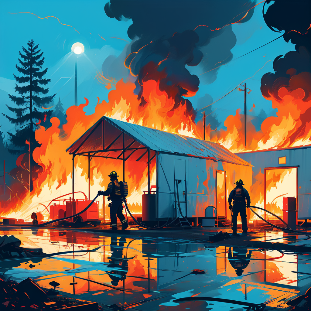 Großbrand in der Zuger Männerbadi fordert umfangreiche Löscharbeiten