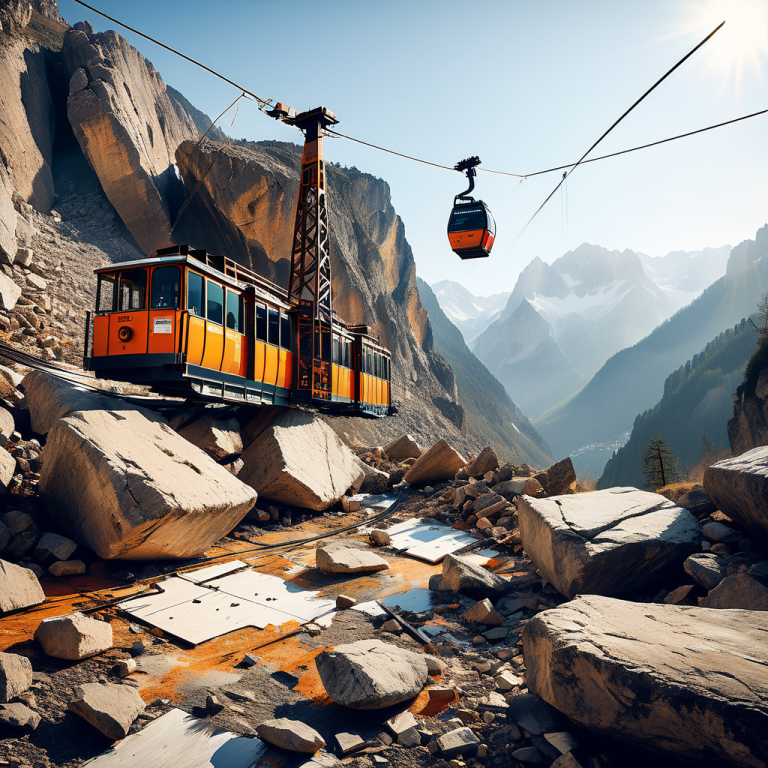 Gondelbahn im Titlis-Gebiet wegen Felsbrocken gesperrt