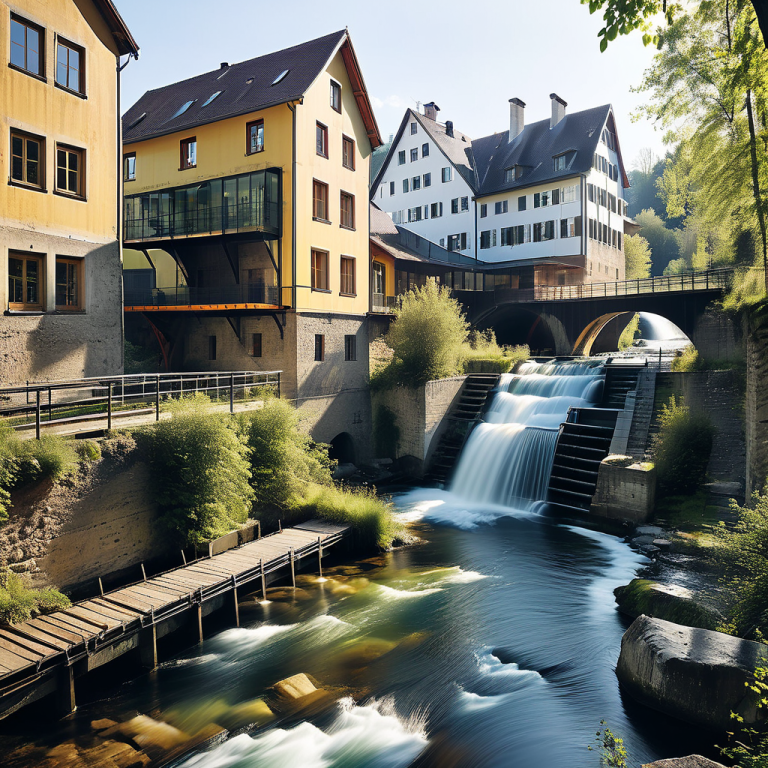 Wiederaufnahme der Stromproduktion auf altem Fabrikgelände in Baar