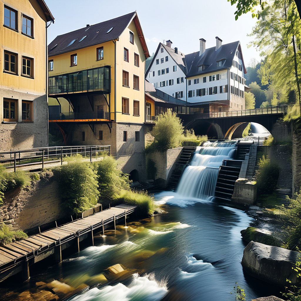 Wiederaufnahme der Stromproduktion auf altem Fabrikgelände in Baar