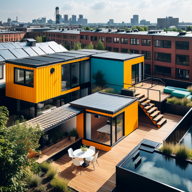 Innovative Wohnlösung in Industriegebieten: Wikkelhäuser zur Bekämpfung der Wohnungsnot