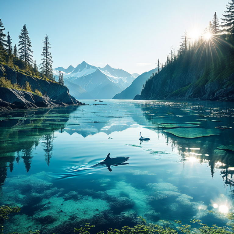 Wal-Kommunikation in stiller See: Einblick während der Pandemie