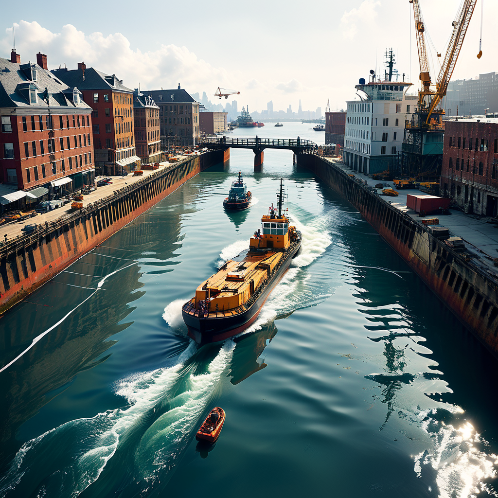 Umfassende Rettungsaktion für gestrandeten Buckelwal: Einsatz eines speziellen Schleppkahns