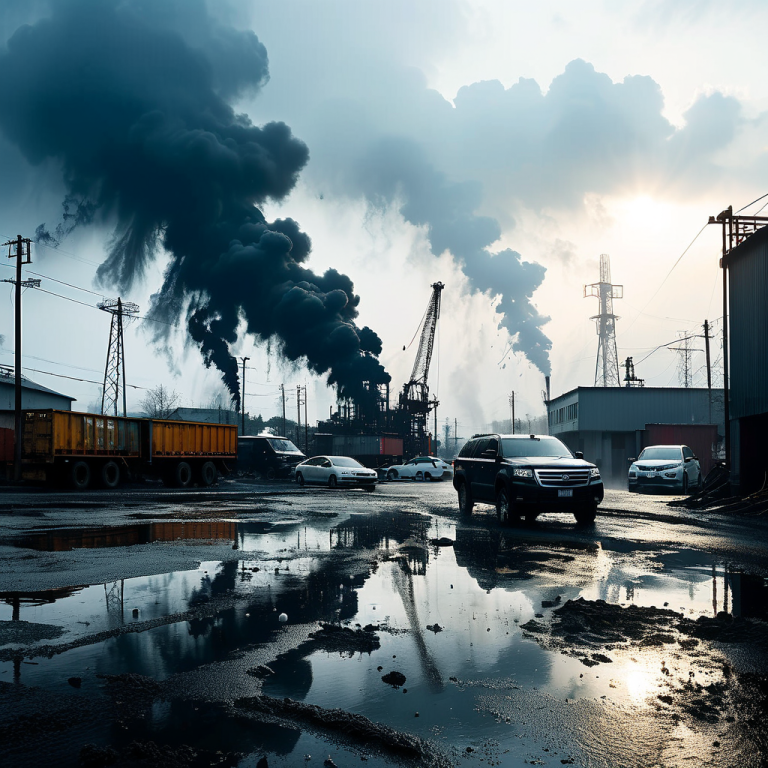 Umweltkatastrophe durch Ölbrand: Schwarzer Regen über Tuapse